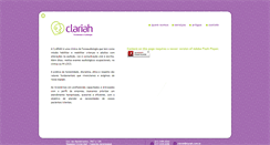 Desktop Screenshot of clariah.com.br
